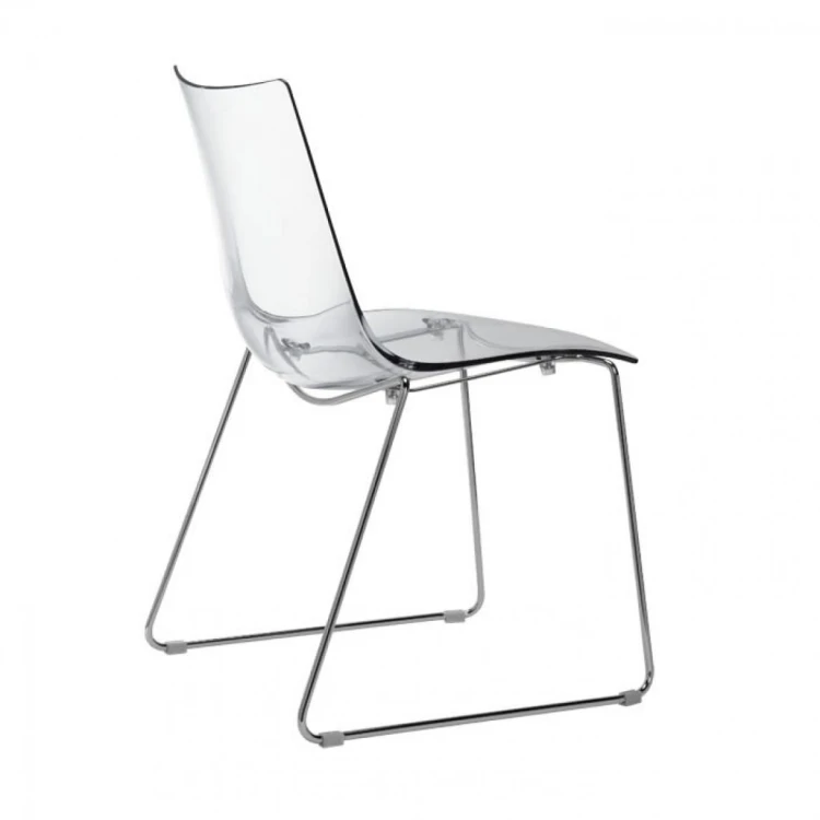 Krzesło Zebra Antishock Sledge Scab Design transparentne nowoczesność minimalizm elegancja komfort wysoka jakość