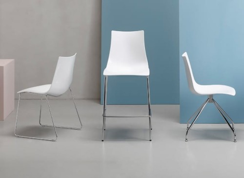 Krzesło Zebra Antishock Sledge Scab Design transparentne nowoczesność minimalizm elegancja komfort wysoka jakość