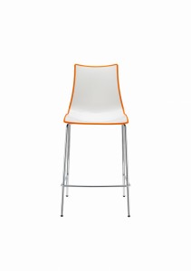 Hoker Zebra Bicolore h 65 Scab Design biało - pomarańczowy