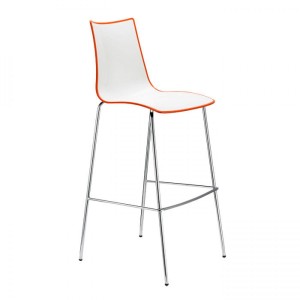 Hoker Zebra Bicolore h 80 Scab Design biało - pomarańczowy