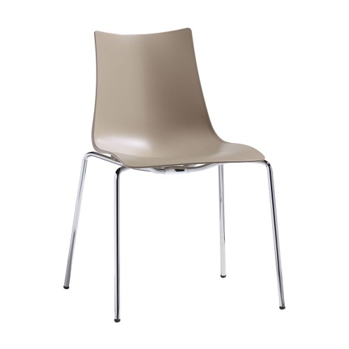 Krzesło Zebra Technopolymer Scab Design beżowe elegancja prostota minimalizm komfort wysoka jakość