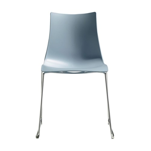 Krzesło Zebra Technopolymer Sledge Scab Design niebieskie elegancja prostota minimalizm komfort wysoka jakość