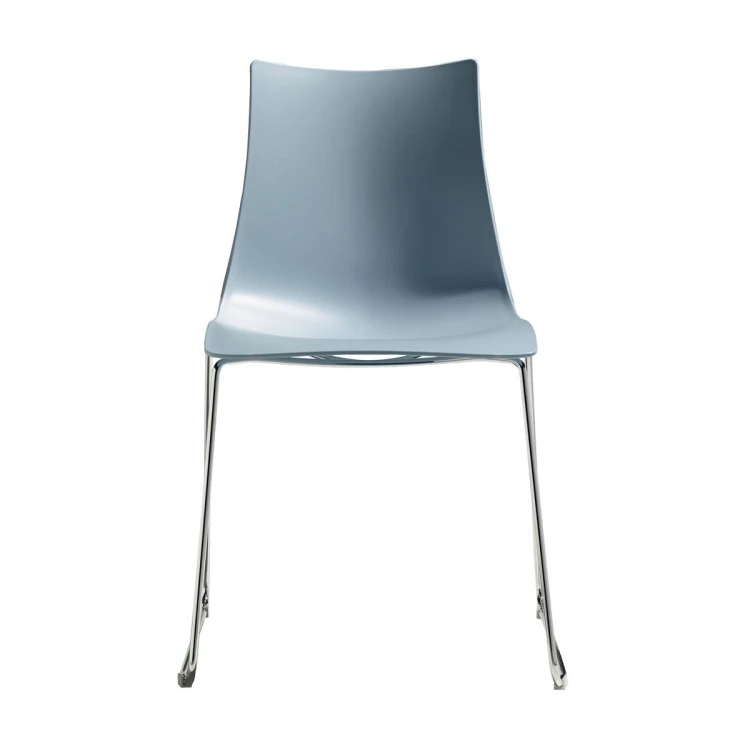 Krzesło Zebra Technopolymer Sledge Scab Design niebieskie elegancja prostota minimalizm komfort wysoka jakość