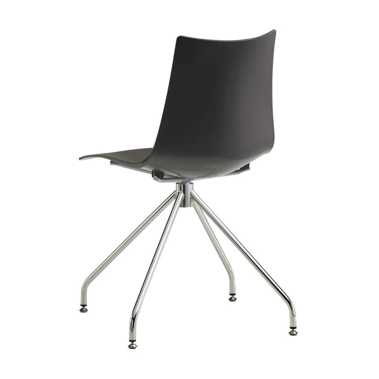 Obrotowe krzesło Zebra Technopolymer Scab Design antracyt elegancja prostota minimalizm komfort wysoka jakość