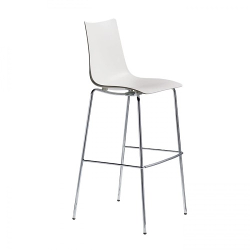 Hoker Zebra Technopolymer h 80 Scab Design biały elegancja prostota minimalizm komfort wysoka jakość