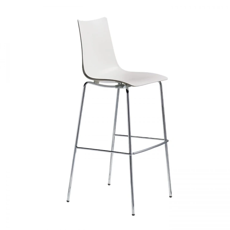Hoker Zebra Technopolymer h 80 Scab Design biały elegancja prostota minimalizm komfort wysoka jakość