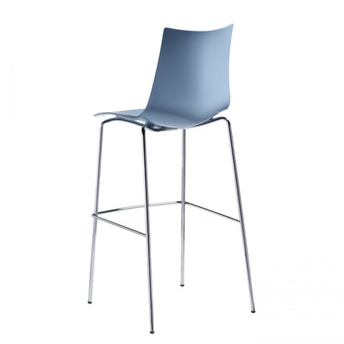 Hoker Zebra Technopolymer h 80 Scab Design niebieski elegancja prostota minimalizm komfort wysoka jakość