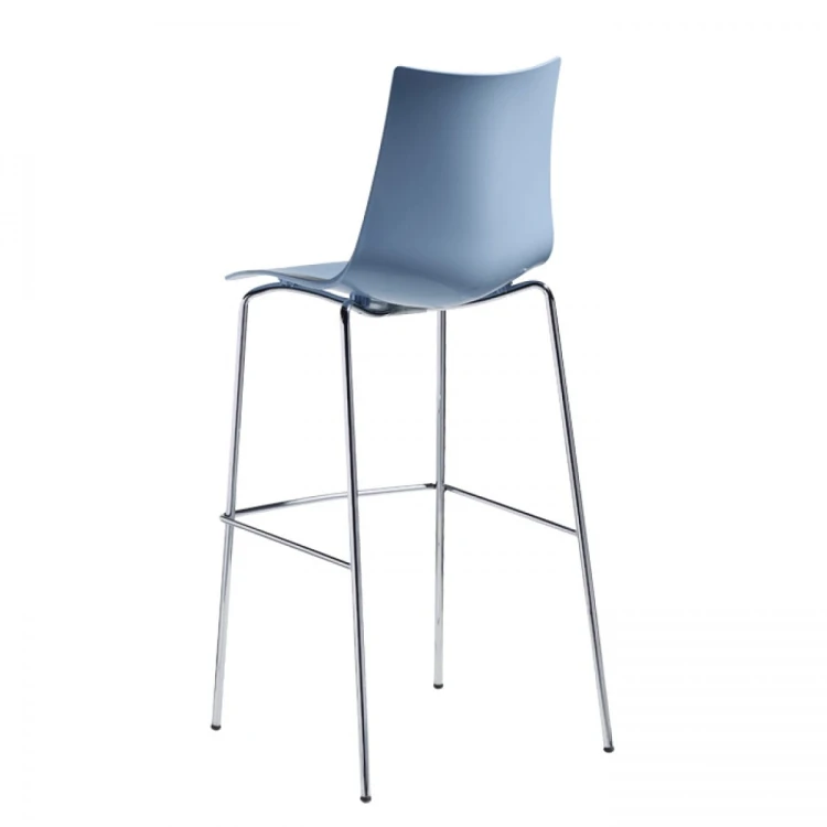 Hoker Zebra Technopolymer h 80 Scab Design niebieski elegancja prostota minimalizm komfort wysoka jakość