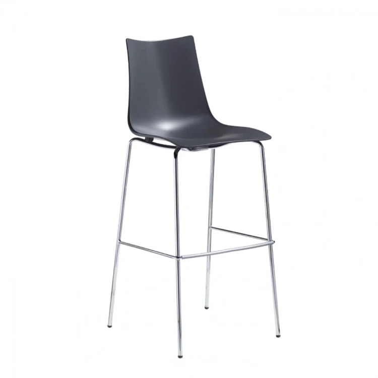 Hoker Zebra Technopolymer h 80 Scab Design antracyt elegancja prostota minimalizm komfort wysoka jakość