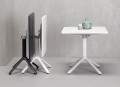 Stolik Eco Folding 70x70 Scab Design biały prostota minimalizm nowoczesność funkcjonalność wysoka jakość