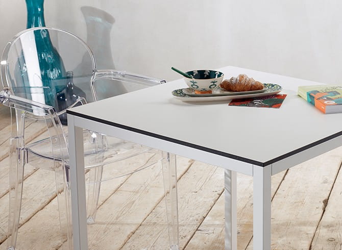 Stół Mirto 70x70 Scab Design biały elegancja minimalizm prostota wysoka jakość