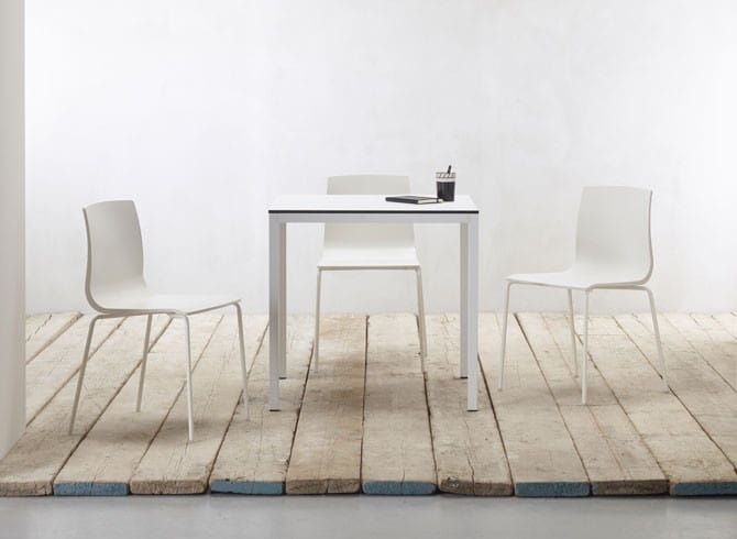 Stół Mirto 70x70 Scab Design biały elegancja minimalizm prostota wysoka jakość