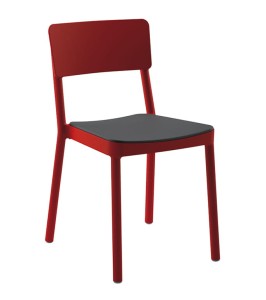 Krzesło Lisboa Upholstered Rojo Resol