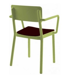 Krzesło Lisboa Upholstered Arm Verde Oliva Resol 