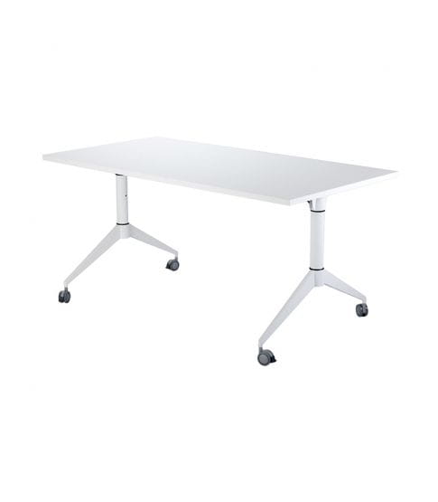 Stół Desk Resol, wysoka jakość, produkty renomowanej marki, ciekawe rozwiązanie do każdego ośrodka szkoleń, biały kolor dodający elegancji